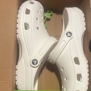 Classic White Clogs with Strap